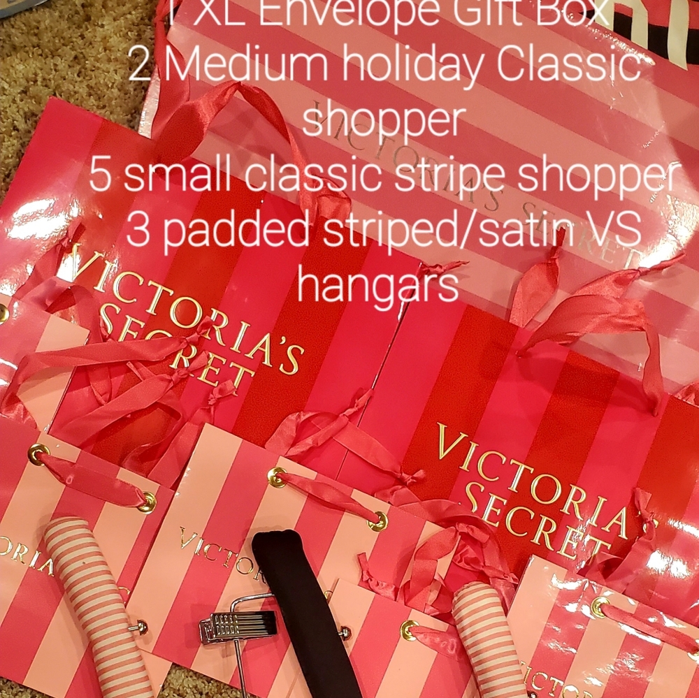 Victoria's secret gift bags boxes hangars